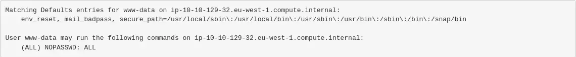 sudo -l